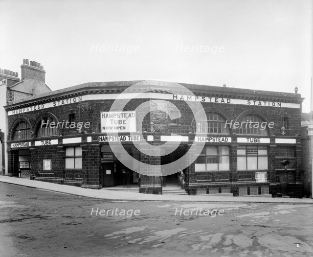Hampstead Underground Station, Hampstead, London, 1907. Artist: Bedford Lemere and Company