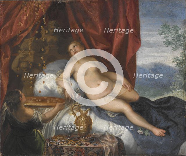 Danae and the Shower of Gold, c17th century. Creator: Unknown.
