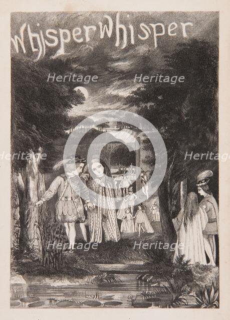 Whisper Whisper, 1857.  Creator: Sir Edward Coley Burne-Jones.