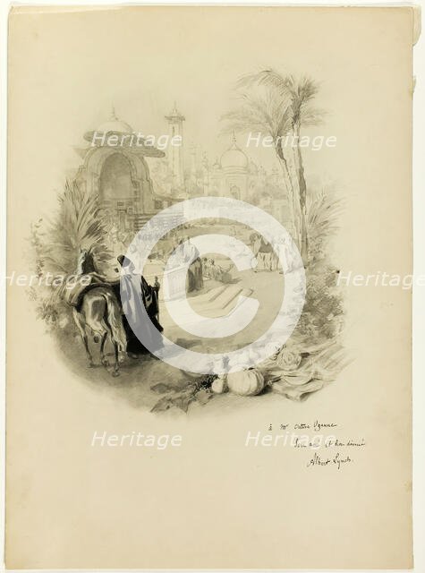 Study for Illustration for Aline, Queen of Golconda, n.d. Creator: Albert Lynch.