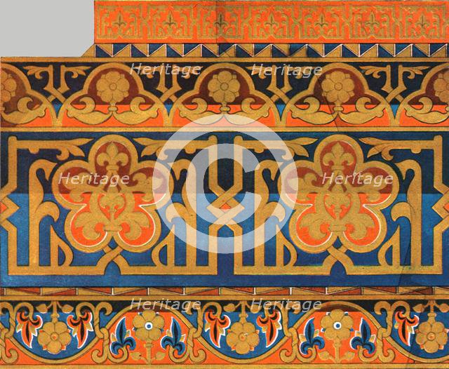 Painted wooden ceiling in the cathedral at Messina, Sicily, Italy, (1928). Creator: Unknown.