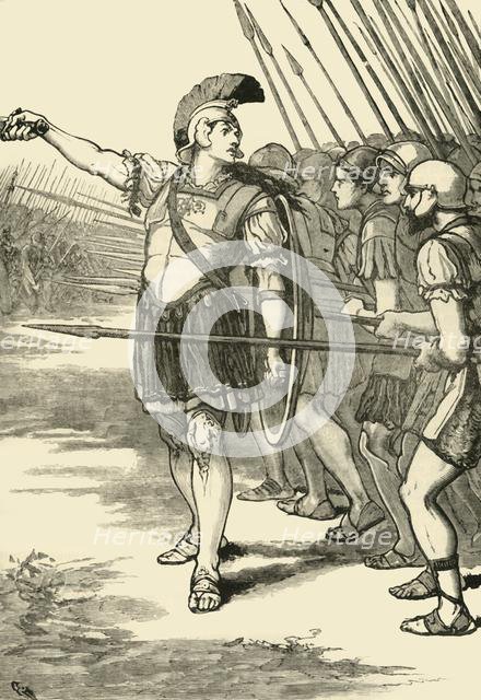 'Pelopidas Leading the Thebans at the Battle of Leuctra', 1890.   Creator: Unknown.