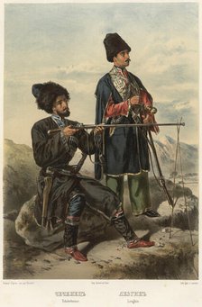 Chechen. Lezgin, 1862. Creator: Frants Taikhel.