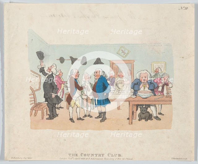 The Country Club, April 7, 1803., April 7, 1803. Creator: Thomas Rowlandson.
