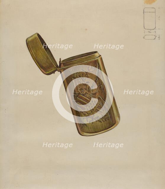 Match Safe, c. 1936. Creator: Thomas Holloway.