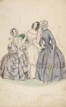 Costume Design, 1836-37. Creator: Numa Bassaget.