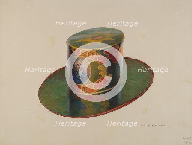 Fireman's Hat, c. 1939. Creator: Samuel W. Ford.