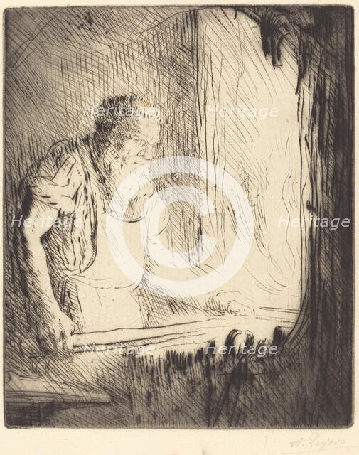Blacksmith (Le forgeron). Creator: Alphonse Legros.