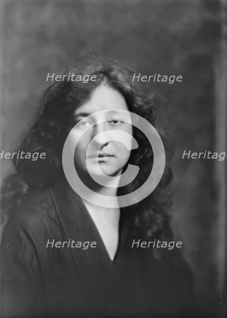 Miss A. Shaffer, portrait photograph, 1919 Aug. 26. Creator: Arnold Genthe.