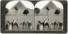 The Great Pyramid of Giza, Egypt, 1905.Artist: Underwood & Underwood