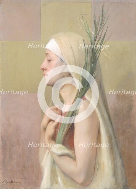 Une Martyre (Saint Thechla), 1891. Creator: Sarah Paxton Ball Dodson.
