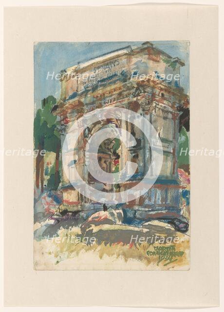 Arch of Titus, Rome, 1934. Creator: Martin Monnickendam.