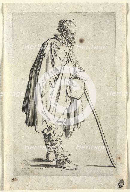 The Beggars: Beggar with Pot, c. 1623. Creator: Jacques Callot (French, 1592-1635).