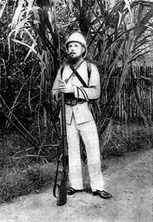 French Aggressions in West Africa: types of French and native soldiery engaged in the advance, 1898. Creator: Unknown.