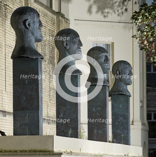 'Desert Quartet', sculpture by Elisabeth Frink, Worthing, West Sussex, 2014. Artist: James O Davies.