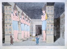 'The Interior of the Temple at Ybsombul in Nubia', 1820. Artist: Agostino Aglio