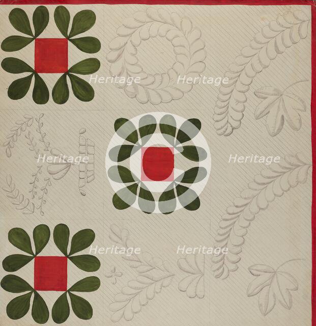 Quilt, c. 1936. Creator: Katherine Hastings.