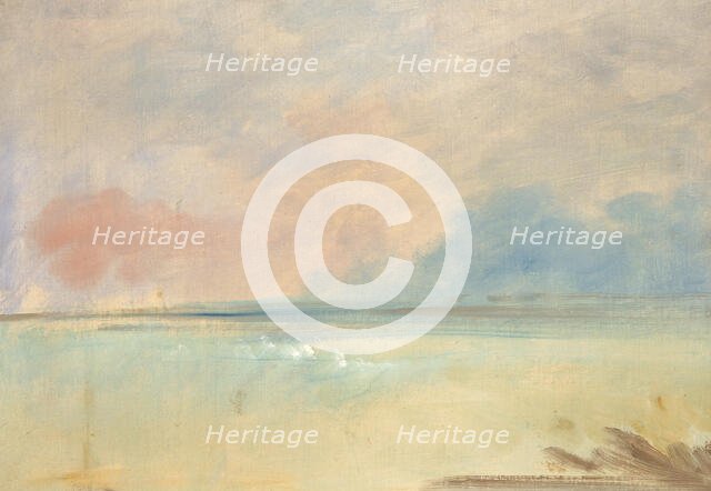 Landscape Background, 1846-1848. Creator: George Catlin.