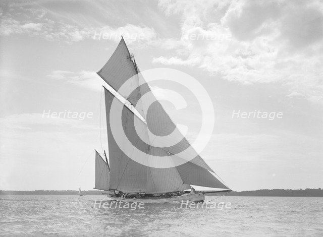 The yawl 'Betty', 1911. Creator: Kirk & Sons of Cowes.