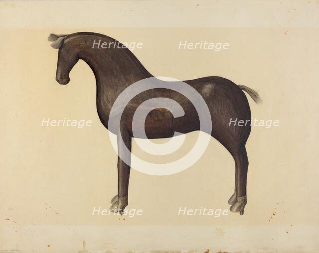 Toy Horse, 1935/1942. Creator: Mina Lowry.
