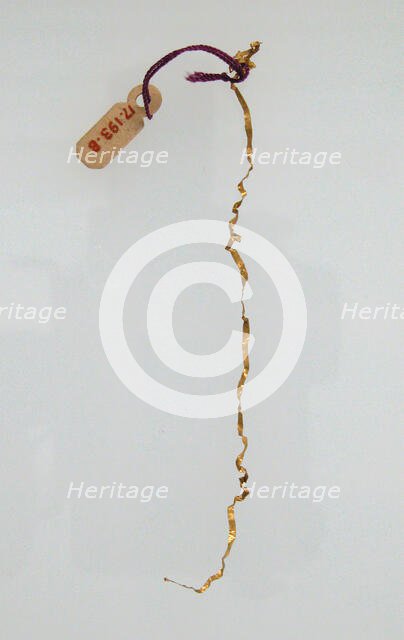 Flattened Wire, Frankish, 7th century. Creator: Unknown.