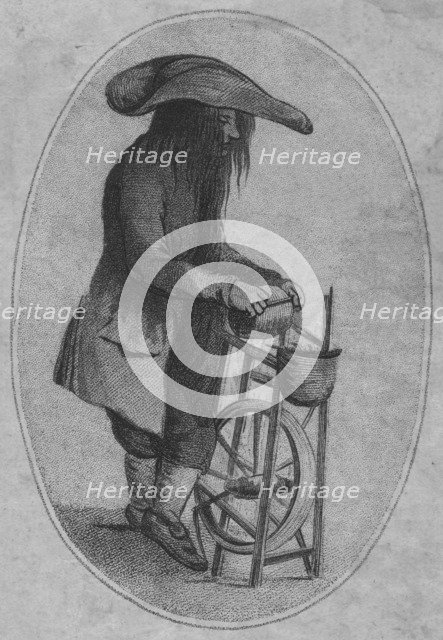 'A Sketch of a Knife Grinder', 1753. Artist: Unknown.