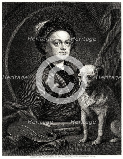 'Gulielmus Hogarth', 19th century. Artist: James Mollison