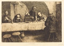 The Refectory (Le refectoire). Creator: Alphonse Legros.