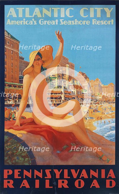 Atlantic City. Pennsylvania Railroad, c1935. Creator: Eggleston, Edward Mason (1882-1941).