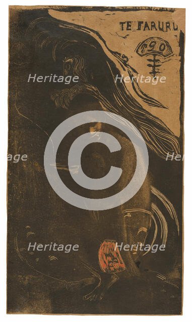Te faruru (Here We Make Love), from the Noa Noa Suite, 1893/94. Creator: Paul Gauguin.