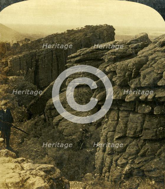 'The Edge of Wonderland, Grampians, Victoria, Australia...', 1908. Creator: George Rose.