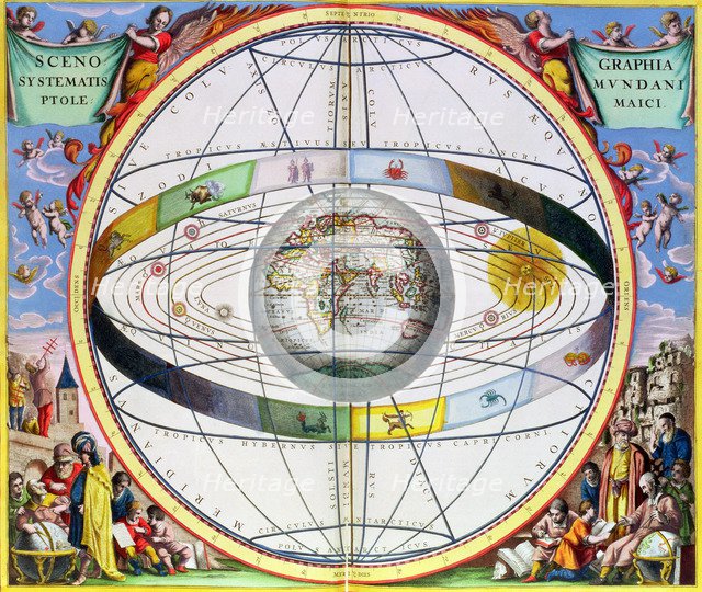 Map of Christian contellations, 1660-1661. Artist: Andreas Cellarius