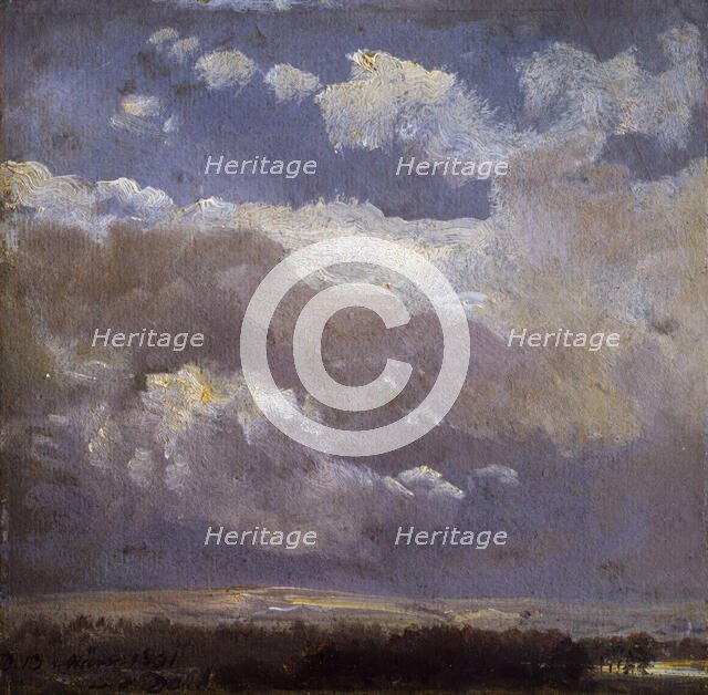 Thunderclouds, 1831. Creator: Johan Christian Dahl.