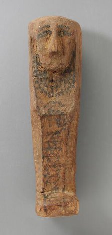 Shabti and Coffin, Middle Kingdom-Ptolemaic Period (2061-31 BCE). Creator: Unknown.