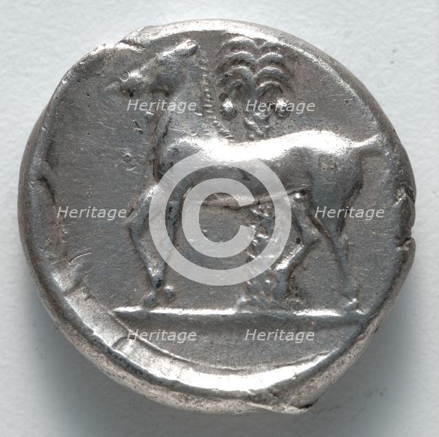 Tetradrachm: Persephone (reverse), 380 BC. Creator: Unknown.