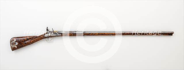 Flintlock Sporting Gun of Empress Margarita Teresa of Spain..., Austrian, c1670-73. Creator: Jacques Lamarre.