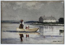 Spearing Eels, ? late 1800s. Creator: Winslow Homer (American, 1836-1910).
