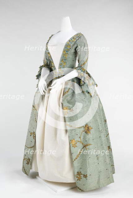 Robe à l'Anglaise, British, 1770-75. Creator: Unknown.