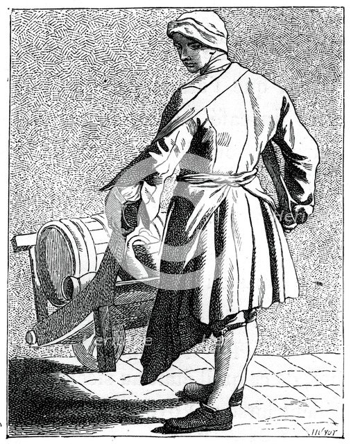 Travelling vinegar manufacturer, 1737-1742.Artist: Bouchardon