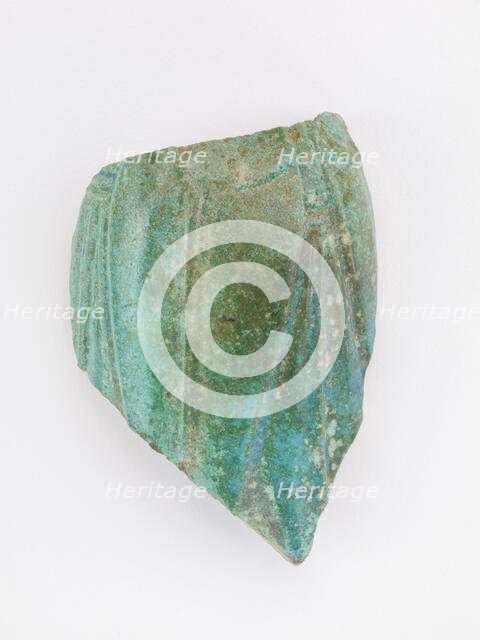 Fragment of a cup, New Kingdom to Early Third Intermediate Period, ca. 1539-945 BCE. Creator: Unknown.