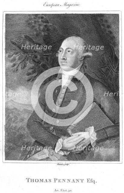 Thomas Pennant, 18th century British naturalist and traveller, c1840. Artist: Unknown