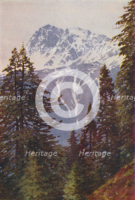'Peak in the Himalayas', 1924. Artist: Unknown.