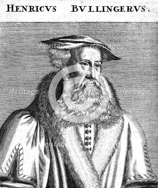 Heinrich Bullinger (1504-1575), Swiss Protestant Reformation divine. Artist: Unknown