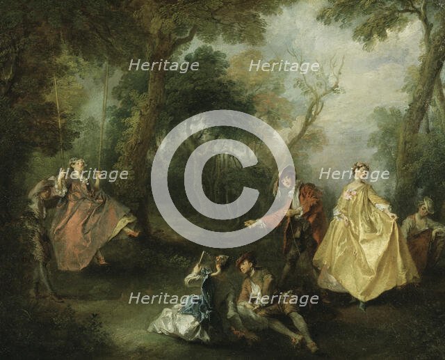 The Swing, early-mid 18th century. Creator: Nicolas Lancret.