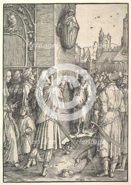 The Poet Virgil in a Basket, 1512. Creator: Lucas van Leyden.