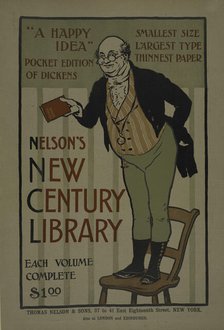 A happy idea [..] Nelson's new century library, c1895 - 1911. Creator: Unknown.