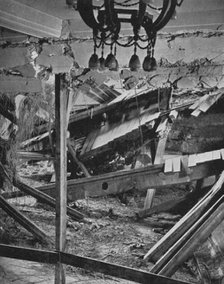 'Bomb explosion in the Buergerbraukeller in Munich', 1939, (1940). Artist: Unknown.