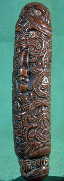 Maori flute (koauau), New Zealand. Artist: Unknown