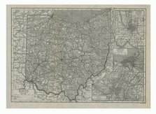 Map of Ohio, USA, c1910s. Creator: Emery Walker Ltd.