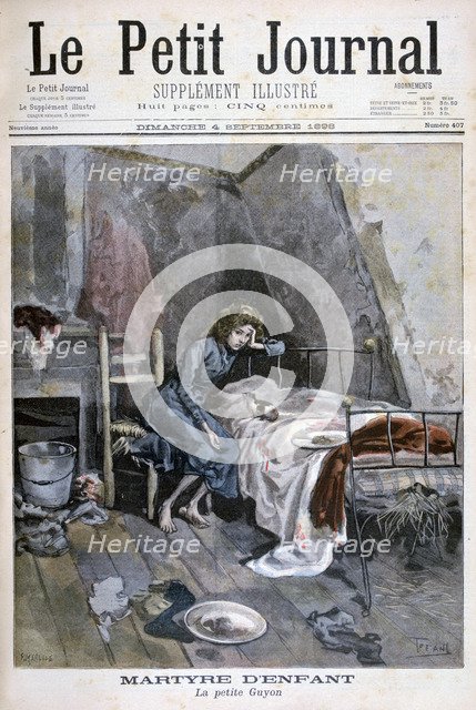 Revolte of the blind men in a hospice, France, 1904. Artist: Unknown